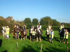 Chip trekking photo of horses & child riders 2