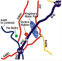 Please see this map which will help you find us